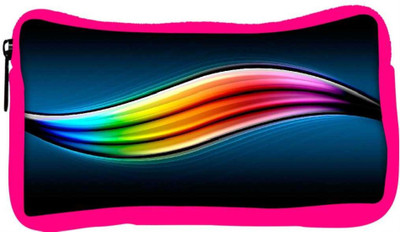 

Snoogg Eco Friendly Canvas Colorful Abstract Design Designer Student Pen Pencil Case Coin Purse Pouch Cosmetic Makeup Bag (PINK) Pouch(Multicolor)
