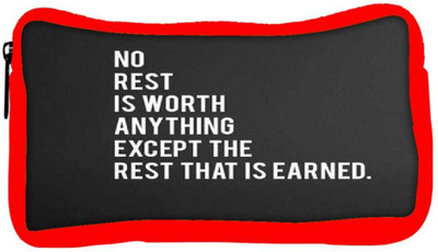 

Snoogg Eco Friendly Canvas Rest That Is Earned Student Pen Pencil Case Coin Purse Pouch Cosmetic Makeup Bag (RED) Pouch(Multicolor)