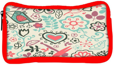 

Snoogg Eco Friendly Canvas White Birds And Nature Designer Student Pen Pencil Case Coin Purse Pouch Cosmetic Makeup Bag (RED) Pouch(Multicolor)