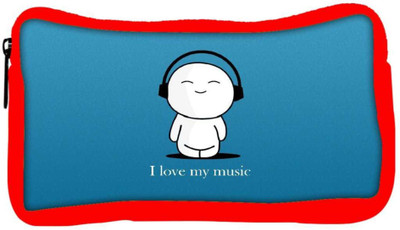 

Snoogg Eco Friendly Canvas I Love My Music Designer Student Pen Pencil Case Coin Purse Pouch Cosmetic Makeup Bag (RED) Pouch(Multicolor)
