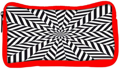 

Snoogg Eco Friendly Canvas Psychedelic Pull 2461 Student Pen Pencil Case Coin Purse Pouch Cosmetic Makeup Bag (RED) Pouch(Multicolor)