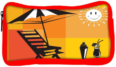 

Snoogg Eco Friendly Canvas Summer Holiday With Palm Tree And Parasol On The Beach Series 7 Student Pen Pencil Case Coin Purse Pouch Cosmetic Makeup Bag (RED) Pouch(Multicolor)