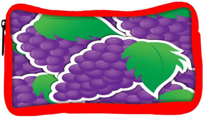 

Snoogg Eco Friendly Canvas Purple Grape Sticker Background Card In Vector Format Student Pen Pencil Case Coin Purse Pouch Cosmetic Makeup Bag (RED) Pouch(Multicolor)