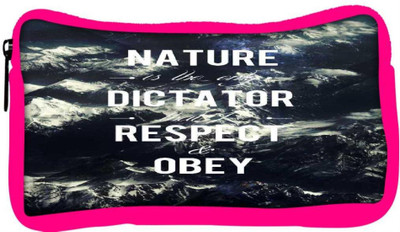 

Snoogg Eco Friendly Canvas Obey Nature Student Pen Pencil Case Coin Purse Pouch Cosmetic Makeup Bag (PINK) Pouch(Multicolor)