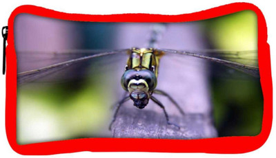 

Snoogg Eco Friendly Canvas Dark Dragonfly Designer Student Pen Pencil Case Coin Purse Pouch Cosmetic Makeup Bag (RED) Pouch(Multicolor)