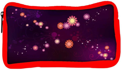 

Snoogg Eco Friendly Canvas Abstract Small Flower Designer Student Pen Pencil Case Coin Purse Pouch Cosmetic Makeup Bag (RED) Pouch(Multicolor)