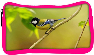 

Snoogg Eco Friendly Canvas Colorful Sparrow Designer Student Pen Pencil Case Coin Purse Pouch Cosmetic Makeup Bag (PINK) Pouch(Multicolor)