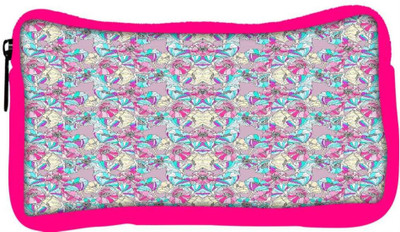 

Snoogg Eco Friendly Canvas Flower Pattern Student Pen Pencil Case Coin Purse Pouch Cosmetic Makeup Bag (PINK) Pouch(Multicolor)