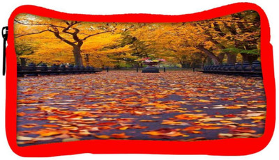 

Snoogg Eco Friendly Canvas New York Autumn Park Student Pen Pencil Case Coin Purse Pouch Cosmetic Makeup Bag (RED) Pouch(Multicolor)