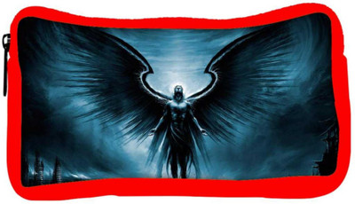 

Snoogg Eco Friendly Canvas The Dark Angel Designer Student Pen Pencil Case Coin Purse Pouch Cosmetic Makeup Bag (RED) Pouch(Multicolor)