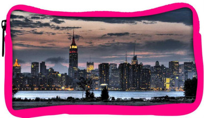 

Snoogg Eco Friendly Canvas Empire State Designer Student Pen Pencil Case Coin Purse Pouch Cosmetic Makeup Bag (PINK) Pouch(Multicolor)