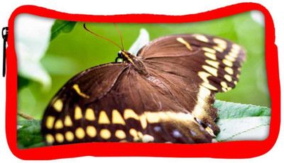 

Snoogg Eco Friendly Canvas Brown Butterfly Designer Student Pen Pencil Case Coin Purse Pouch Cosmetic Makeup Bag (RED) Pouch(Multicolor)