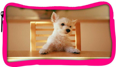 

Snoogg Eco Friendly Canvas Puppy Sitting In Chair Designer Student Pen Pencil Case Coin Purse Pouch Cosmetic Makeup Bag (PINK) Pouch(Multicolor)