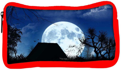 

Snoogg Eco Friendly Canvas White Moon Designer Student Pen Pencil Case Coin Purse Pouch Cosmetic Makeup Bag (RED) Pouch(Multicolor)