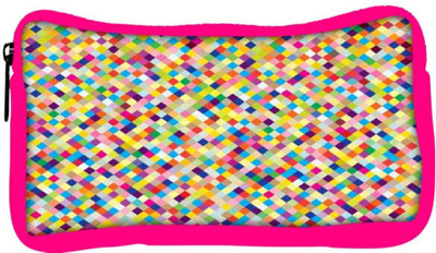 

Snoogg Eco Friendly Canvas Aztec Digitalisation Student Pen Pencil Case Coin Purse Pouch Cosmetic Makeup Bag (PINK) Pouch(Multicolor)