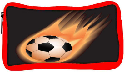

Snoogg Eco Friendly Canvas Soccer Fire Student Pen Pencil Case Coin Purse Pouch Cosmetic Makeup Bag (RED) Pouch(Multicolor)