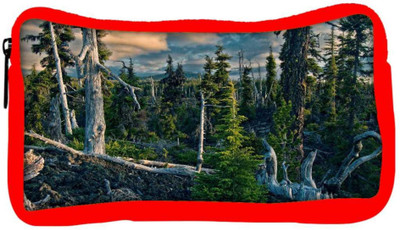 

Snoogg Eco Friendly Canvas White Tree Fallen Designer Student Pen Pencil Case Coin Purse Pouch Cosmetic Makeup Bag (RED) Pouch(Multicolor)