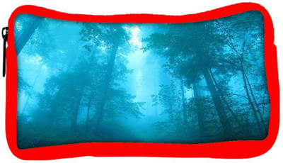 

Snoogg Eco Friendly Canvas Blue Forest Designer Student Pen Pencil Case Coin Purse Pouch Cosmetic Makeup Bag (RED) Pouch(Multicolor)