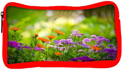 

Snoogg Eco Friendly Canvas Pink Flower Designer Student Pen Pencil Case Coin Purse Pouch Cosmetic Makeup Bag (RED) Pouch(Multicolor)