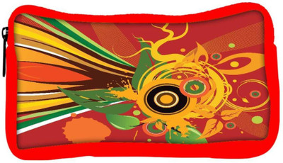 

Snoogg Eco Friendly Canvas Abstract Background Student Pen Pencil Case Coin Purse Pouch Cosmetic Makeup Bag (RED) Pouch(Multicolor)