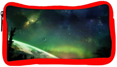 

Snoogg Eco Friendly Canvas Viewing Galaxy And Stars Designer Student Pen Pencil Case Coin Purse Pouch Cosmetic Makeup Bag (RED) Pouch(Multicolor)