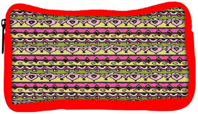 

Snoogg Eco Friendly Canvas Aztec Pink Student Pen Pencil Case Coin Purse Pouch Cosmetic Makeup Bag (RED) Pouch(Multicolor)