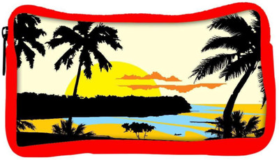 

Snoogg Eco Friendly Canvas Tropical Landscape Student Pen Pencil Case Coin Purse Pouch Cosmetic Makeup Bag (RED) Pouch(Multicolor)
