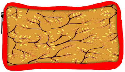 

Snoogg Eco Friendly Canvas A Seamless Pattern With Leaf Student Pen Pencil Case Coin Purse Pouch Cosmetic Makeup Bag (RED) Pouch(Multicolor)