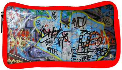 

Snoogg Eco Friendly Canvas Colorful Graffiti Street Paint Designer Student Pen Pencil Case Coin Purse Pouch Cosmetic Makeup Bag (RED) Pouch(Multicolor)
