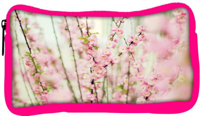

Snoogg Eco Friendly Canvas White Flowers Designer Student Pen Pencil Case Coin Purse Pouch Cosmetic Makeup Bag (PINK) Pouch(Multicolor)