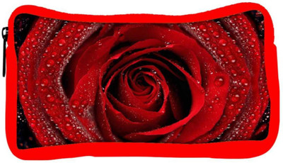 

Snoogg Eco Friendly Canvas Dew On Red Rose Designer Student Pen Pencil Case Coin Purse Pouch Cosmetic Makeup Bag (RED) Pouch(Multicolor)