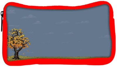 

Snoogg Eco Friendly Canvas Yellow Tree Designer Student Pen Pencil Case Coin Purse Pouch Cosmetic Makeup Bag (RED) Pouch(Multicolor)