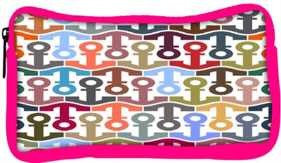 

Snoogg Eco Friendly Canvas Colorful Anchors Designer Student Pen Pencil Case Coin Purse Pouch Cosmetic Makeup Bag (PINK) Pouch(Multicolor)