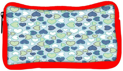 

Snoogg Eco Friendly Canvas Crystals Colourful Student Pen Pencil Case Coin Purse Pouch Cosmetic Makeup Bag (RED) Pouch(Multicolor)