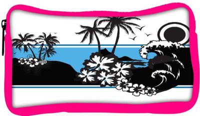 

Snoogg Eco Friendly Canvas Abstract Tropical Background Student Pen Pencil Case Coin Purse Pouch Cosmetic Makeup Bag (PINK) Pouch(Multicolor)