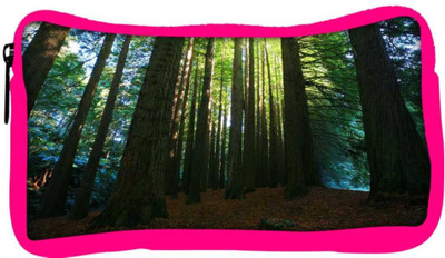 

Snoogg Eco Friendly Canvas Many Tress Designer Student Pen Pencil Case Coin Purse Pouch Cosmetic Makeup Bag (PINK) Pouch(Multicolor)