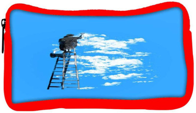 

Snoogg Eco Friendly Canvas Painting The Clouds 2676 Student Pen Pencil Case Coin Purse Pouch Cosmetic Makeup Bag (RED) Pouch(Multicolor)