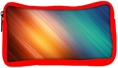

Snoogg Eco Friendly Canvas Aurora Abstract Designer Student Pen Pencil Case Coin Purse Pouch Cosmetic Makeup Bag (RED) Pouch(Multicolor)