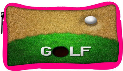 

Snoogg Eco Friendly Canvas Ball In Sand Golf Background Student Pen Pencil Case Coin Purse Pouch Cosmetic Makeup Bag (PINK) Pouch(Multicolor)