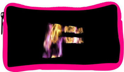 

Snoogg Eco Friendly Canvas Flaming 3D Letter Student Pen Pencil Case Coin Purse Pouch Cosmetic Makeup Bag (PINK) Pouch(Multicolor)