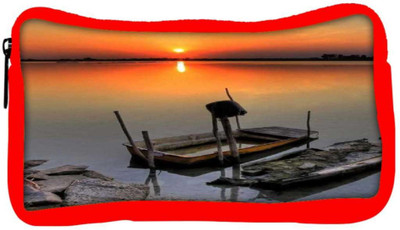 

Snoogg Eco Friendly Canvas Ship Sunset Student Pen Pencil Case Coin Purse Pouch Cosmetic Makeup Bag (RED) Pouch(Multicolor)