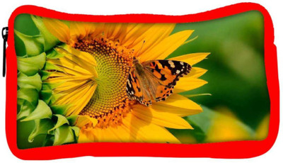 

Snoogg Eco Friendly Canvas Butterfly In Yellow Flower Designer Student Pen Pencil Case Coin Purse Pouch Cosmetic Makeup Bag (RED) Pouch(Multicolor)
