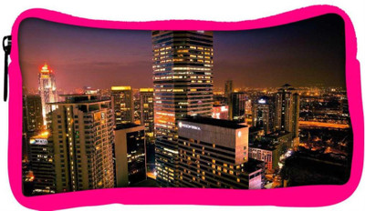 

Snoogg Eco Friendly Canvas City View Designer Student Pen Pencil Case Coin Purse Pouch Cosmetic Makeup Bag (PINK) Pouch(Multicolor)