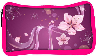 

Snoogg Eco Friendly Canvas Abstract Flower Designer Student Pen Pencil Case Coin Purse Pouch Cosmetic Makeup Bag (PINK) Pouch(Multicolor)