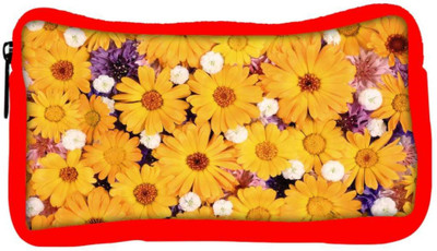 

Snoogg Eco Friendly Canvas Sunflower Designer Student Pen Pencil Case Coin Purse Pouch Cosmetic Makeup Bag (RED) Pouch(Multicolor)