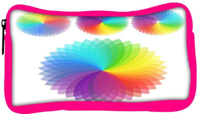 

Snoogg Eco Friendly Canvas Set Of Rainbow Flowers Student Pen Pencil Case Coin Purse Pouch Cosmetic Makeup Bag (PINK) Pouch(Multicolor)