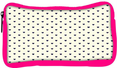 

Snoogg Eco Friendly Canvas Minimal Heart Love Student Pen Pencil Case Coin Purse Pouch Cosmetic Makeup Bag (PINK) Pouch(Multicolor)