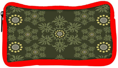 

Snoogg Eco Friendly Canvas Abstract Green Pattern Designer Student Pen Pencil Case Coin Purse Pouch Cosmetic Makeup Bag (RED) Pouch(Multicolor)