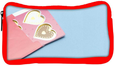 

Snoogg Eco Friendly Canvas Heart Of Cards Designer Student Pen Pencil Case Coin Purse Pouch Cosmetic Makeup Bag (RED) Pouch(Multicolor)
