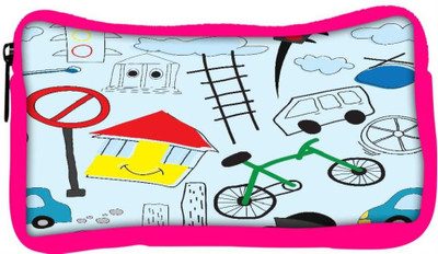 

Snoogg Eco Friendly Canvas Green Cycle Designer Student Pen Pencil Case Coin Purse Pouch Cosmetic Makeup Bag (PINK) Pouch(Multicolor)
